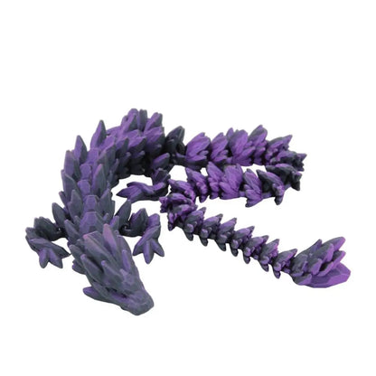 Purple crystal dragon figurine.