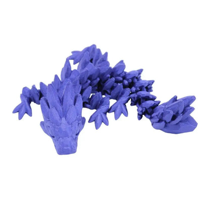 Purple crystal dragon figurine.