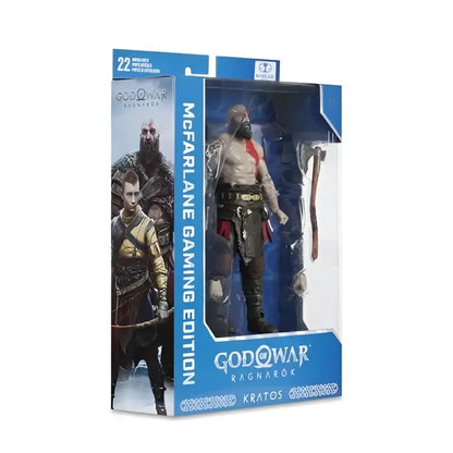 God of war kratos 7-inch scale action figure by mcfarlane gaming features detailed sculpting with red sash and dark armor