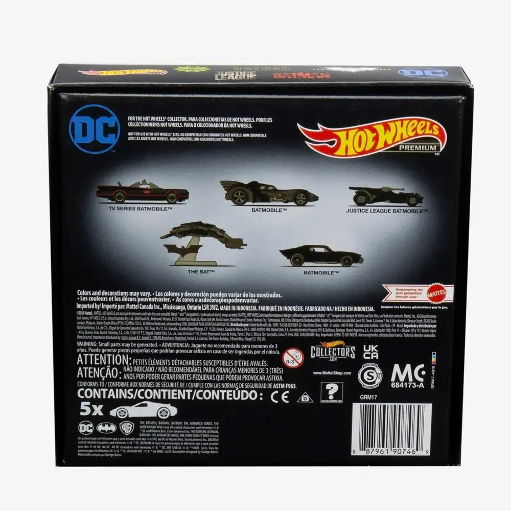 Hot Wheels 2022 Premium Batman Bundle Collectors 5-Pack (GRM17)