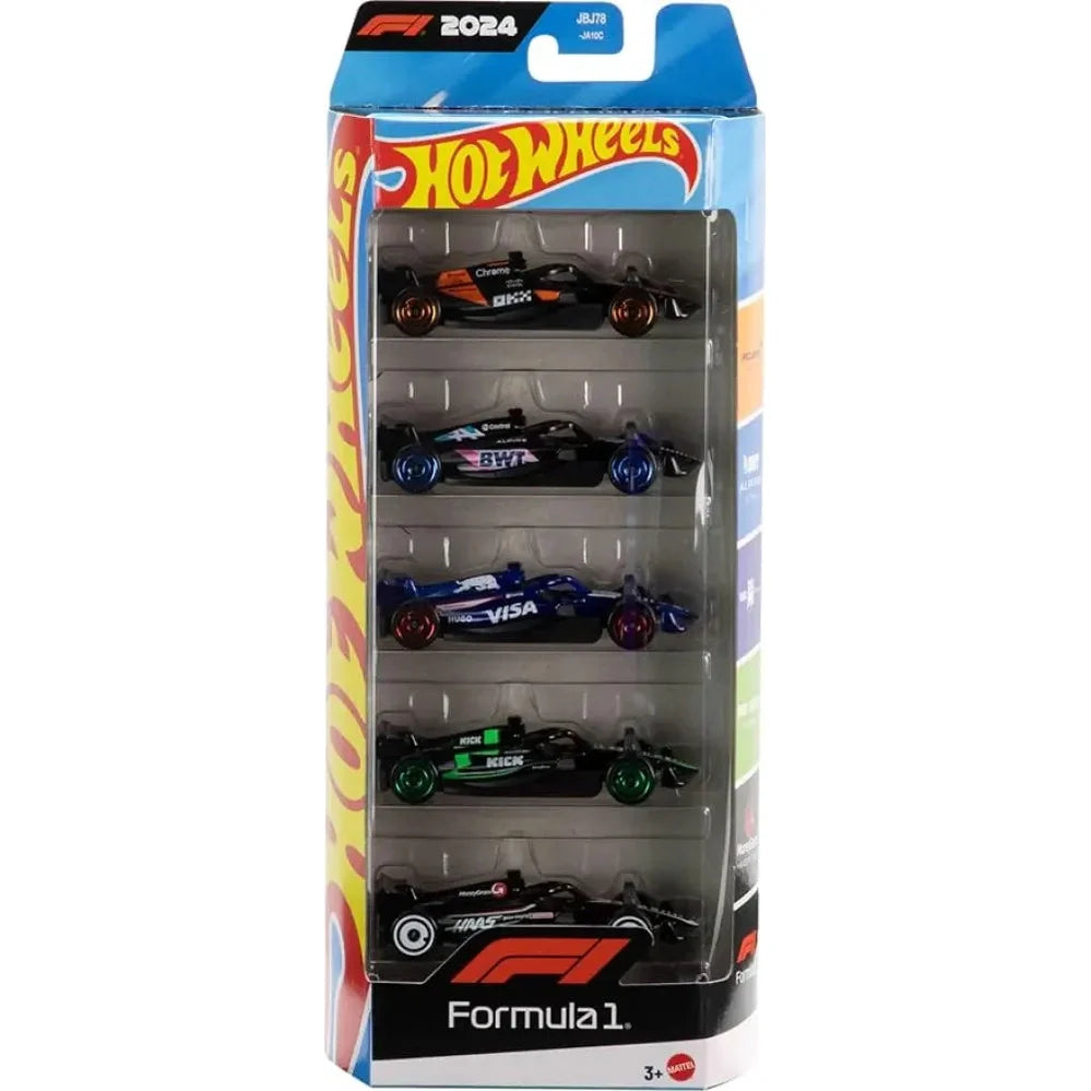 A Hot Wheels 2024 Formula 1 five-car set.