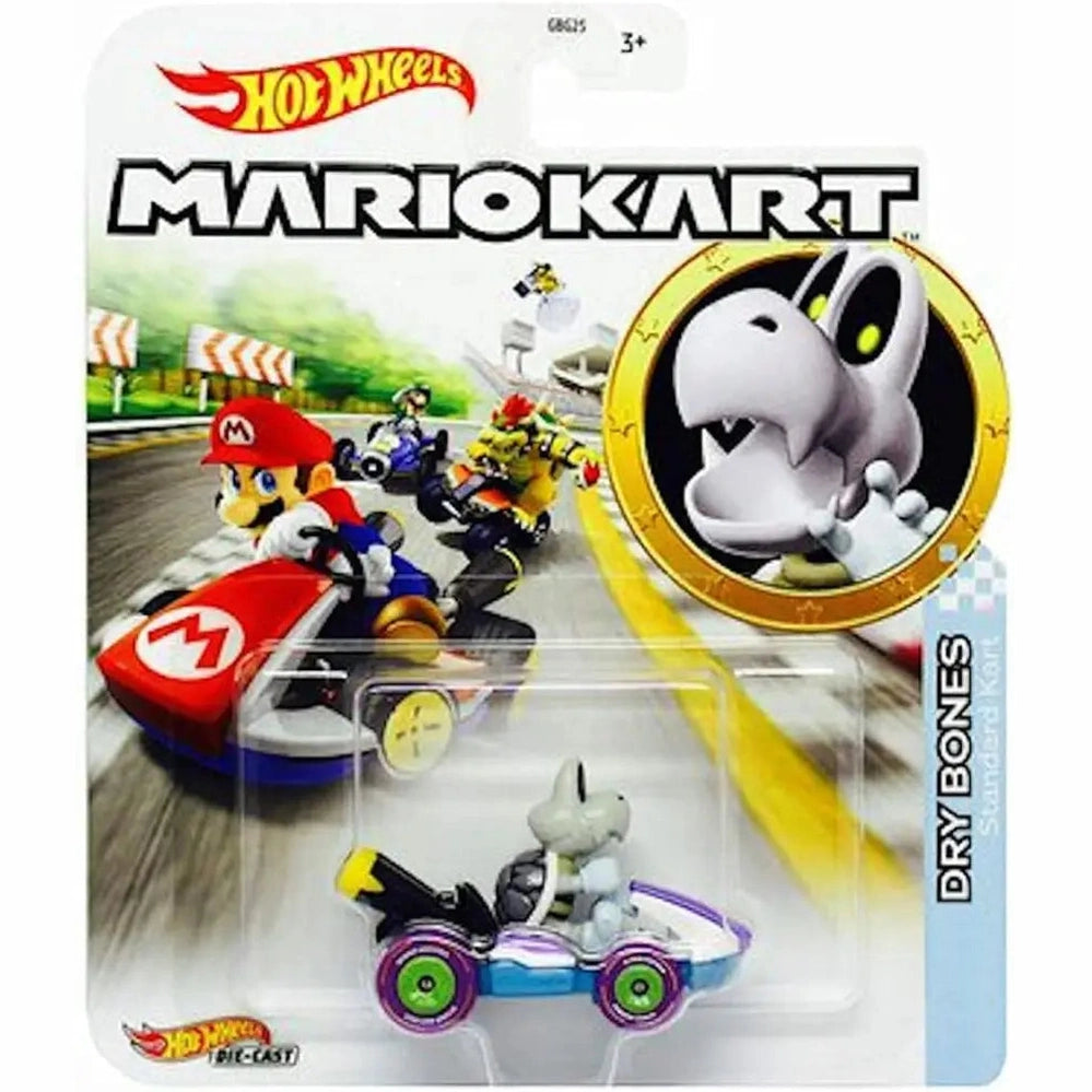Hot Wheels Mario Kart 1:64 Dry Bones Standard Kart