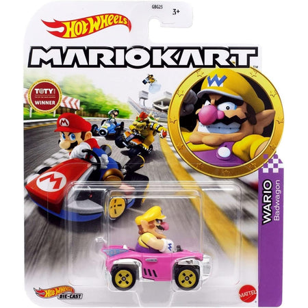 Hot wheels mario kart wario badwagon toy car.
