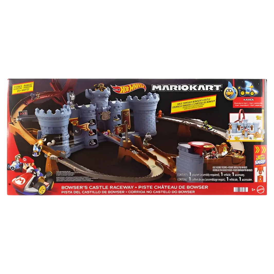 Hot Wheels Mario Kart Bowser’s Castle Raceway playset.