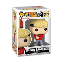 Karate Kid Johnny Lawrence Funko Pop #2079 vinyl figure in box. Johnny wears a red jacket and black headband.