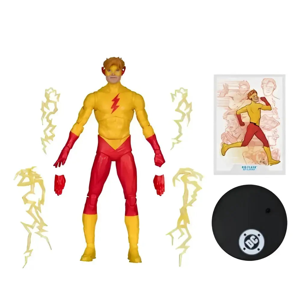 Kid Flash Classic 7-inch scale action figure in yellow and red with lightning bolt emblem and articulated joints by DC Multiverse