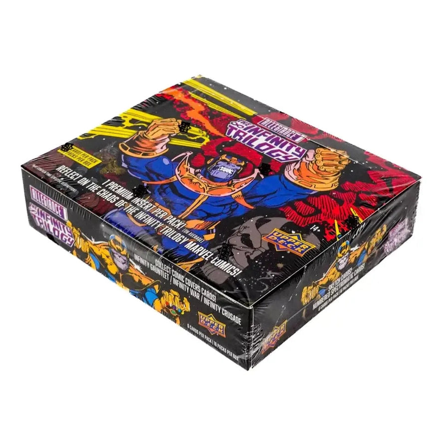 Marvel Infinity Trilogy trading card box.