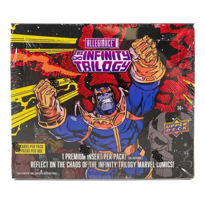 Marvel Infinity Trilogy trading card box.