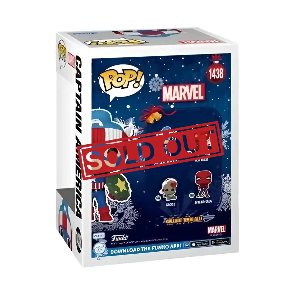 Captain America Funko Pop box.