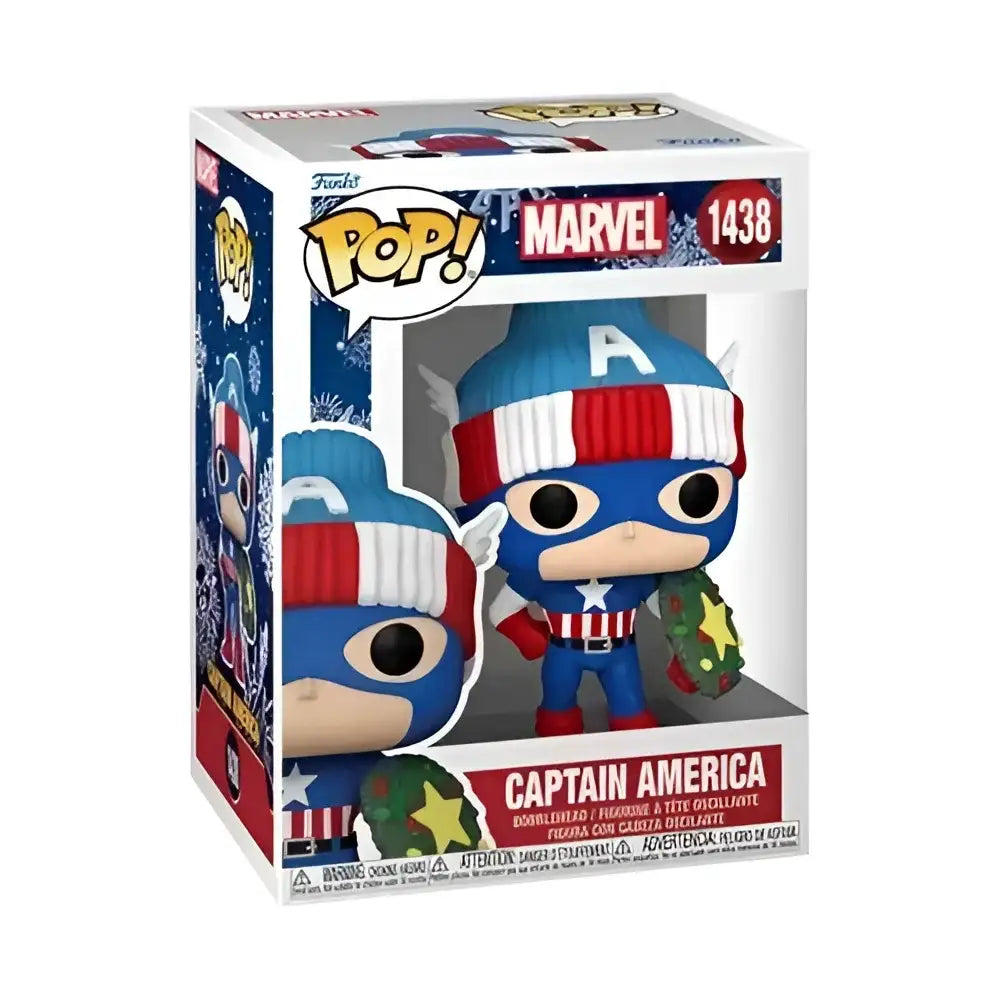Captain America Funko Pop figurine.