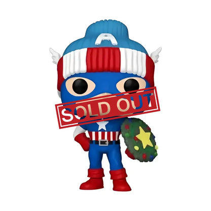 Captain America holiday Funko Pop.