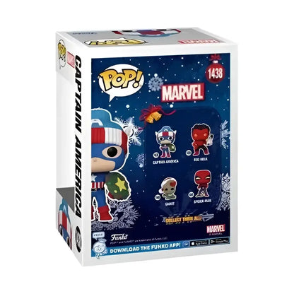Captain America Funko Pop box.