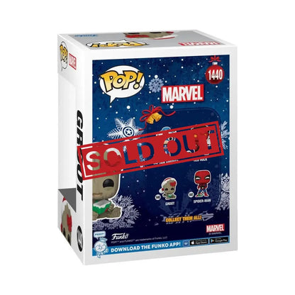 Funko Pop Marvel collectible box.
