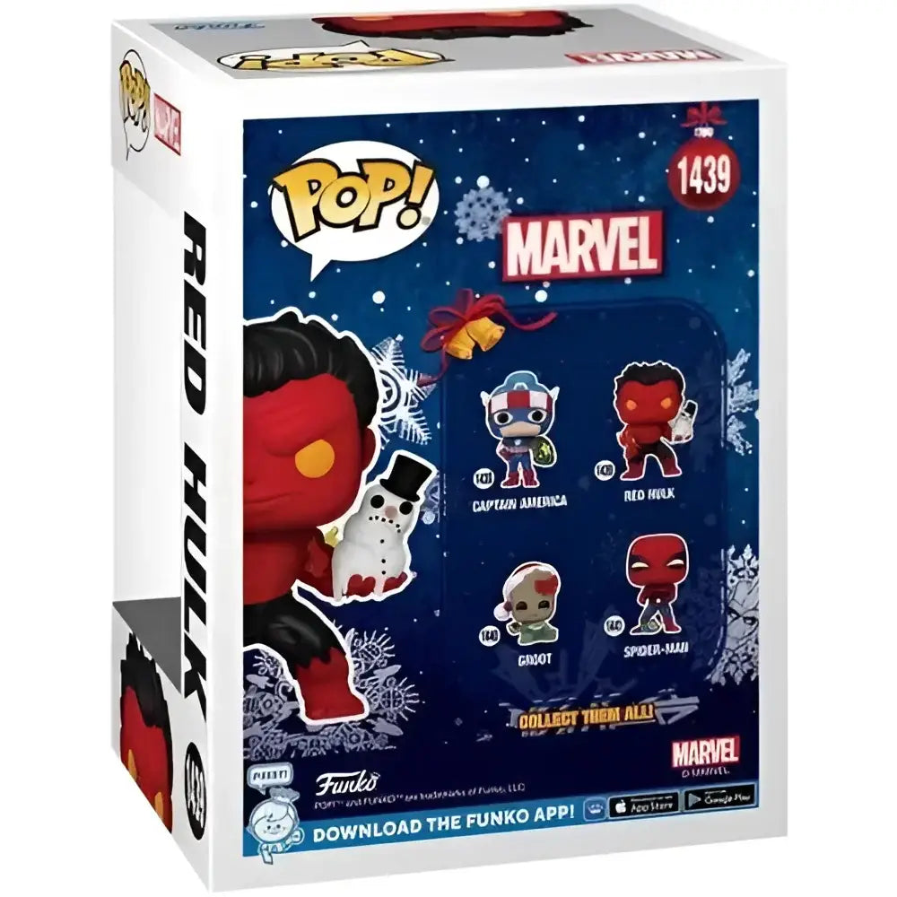 Red Hulk Funko Pop box.