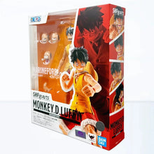 Red and white packaged Monkey D Luffy Marineford One Piece S.H.Figuarts action figure collectible toy