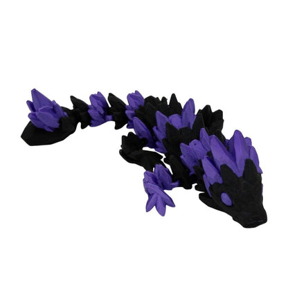 Multicolor Baby Gemstone Dragon Fidget Toy - 3D Printed Articulated Dragon - Alchemist Cards & Games