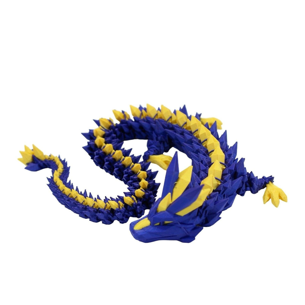 Multicolor Crystal Dragon Fidget Toy - 3D Printed Articulated Dragon - Alchemist Cards & Games