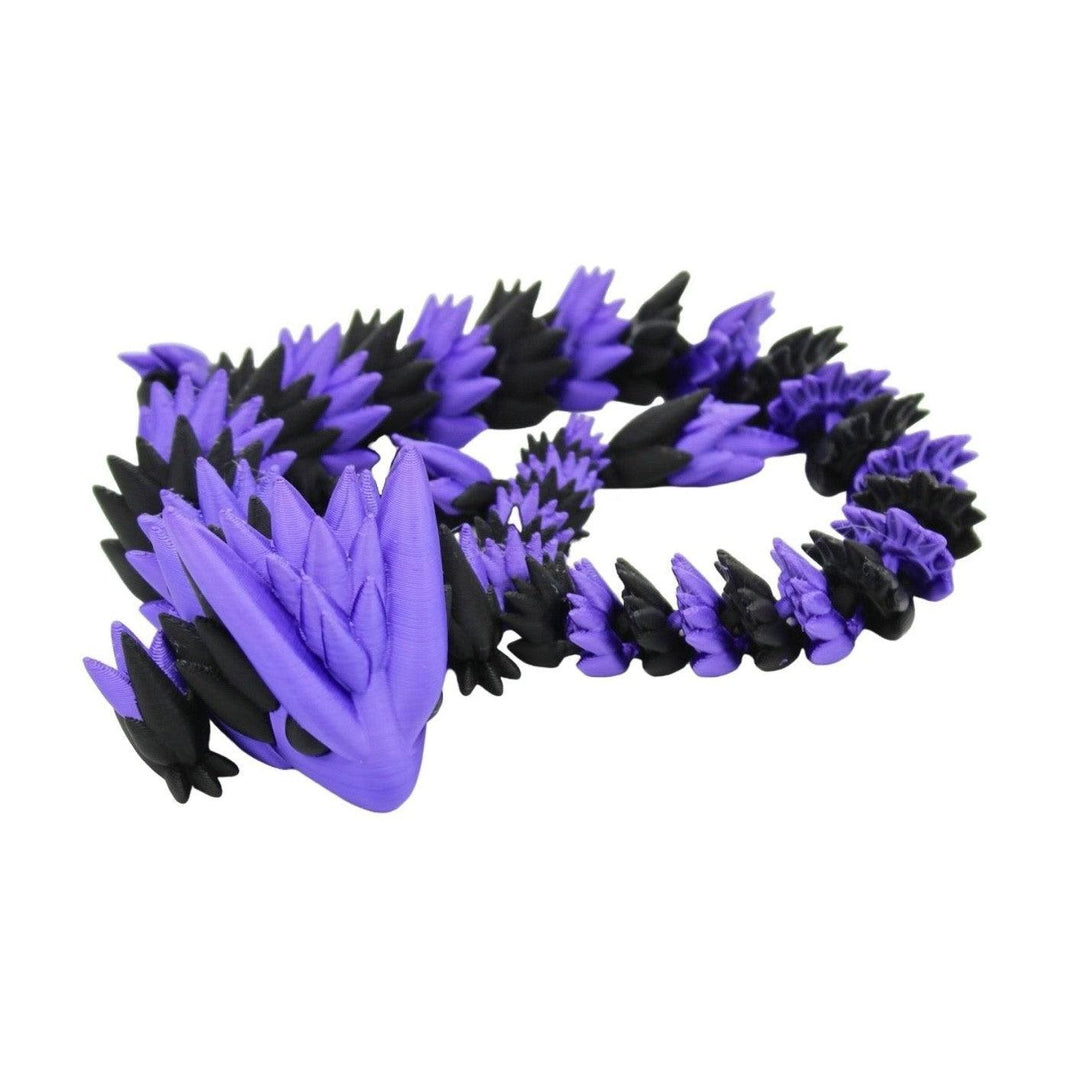 Multicolor Spiky Dragon Fidget Toy - 3D Printed Articulated Dragon - Alchemist Cards & Games
