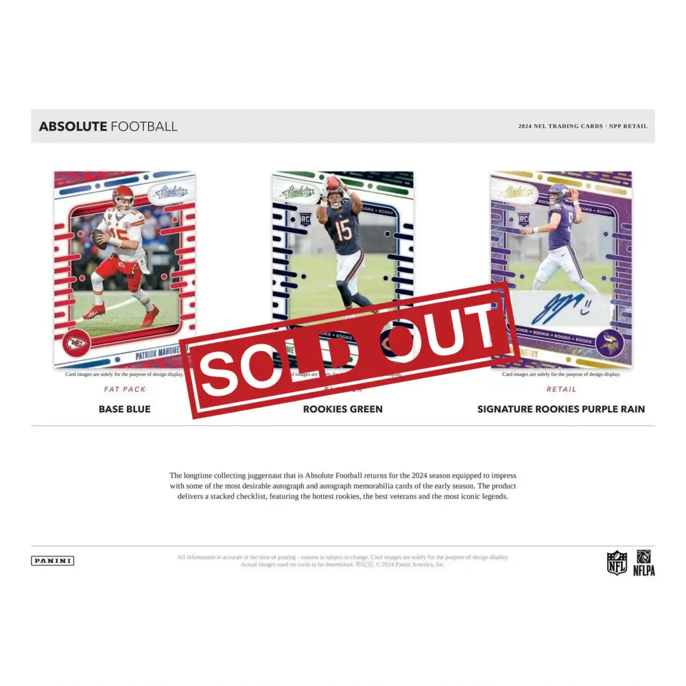 Football trading cards.