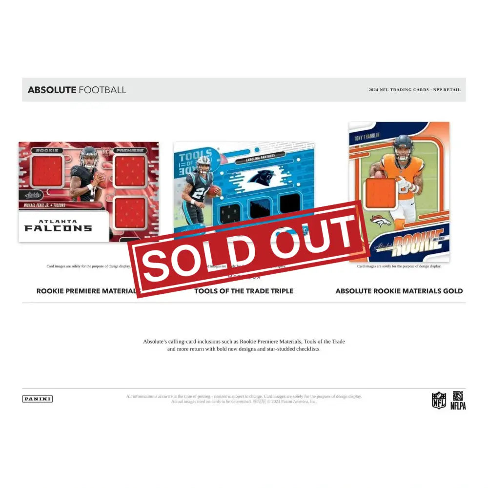 Football trading cards.