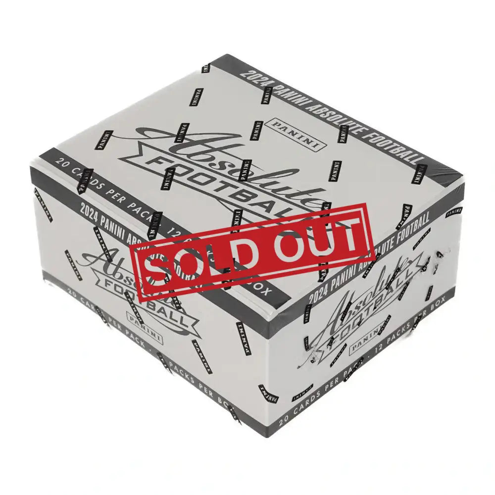 Sealed box of 2024 Panini Absolute Football cards.