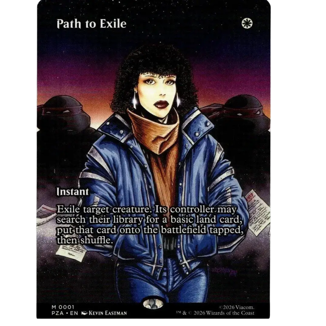 Path to Exile (0001) Borderless, TMNT Ninja Turtles PZA, Magic MtG, Regular NM