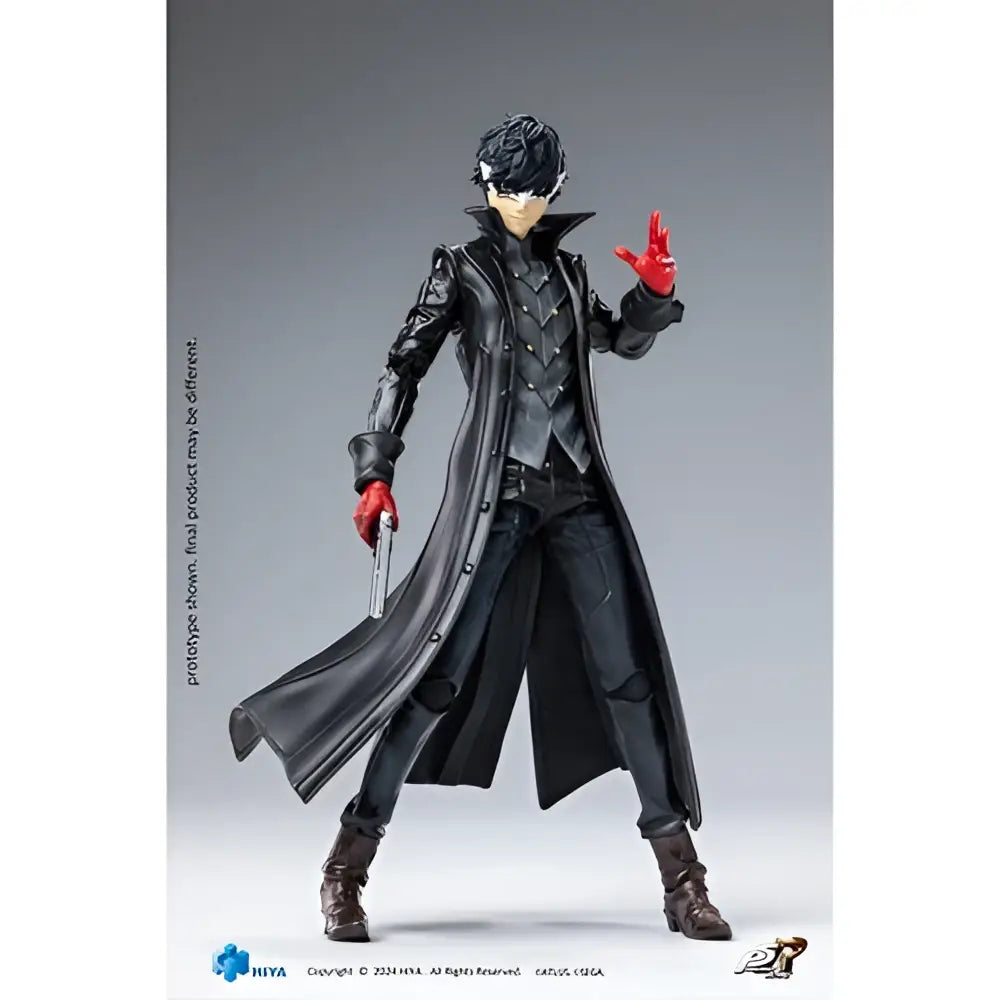 Persona 5 Royal Joker exquisite basic 1 12 action figure with black leather-like trench coat red gloves and silver pistol detailed stitching interchangeable hands