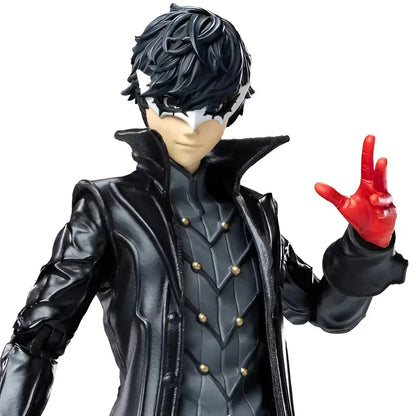 Persona 5 royal joker exquisite basic 1 12 action figure featuring a black leather jacket with gold buttons and diamond panel vest