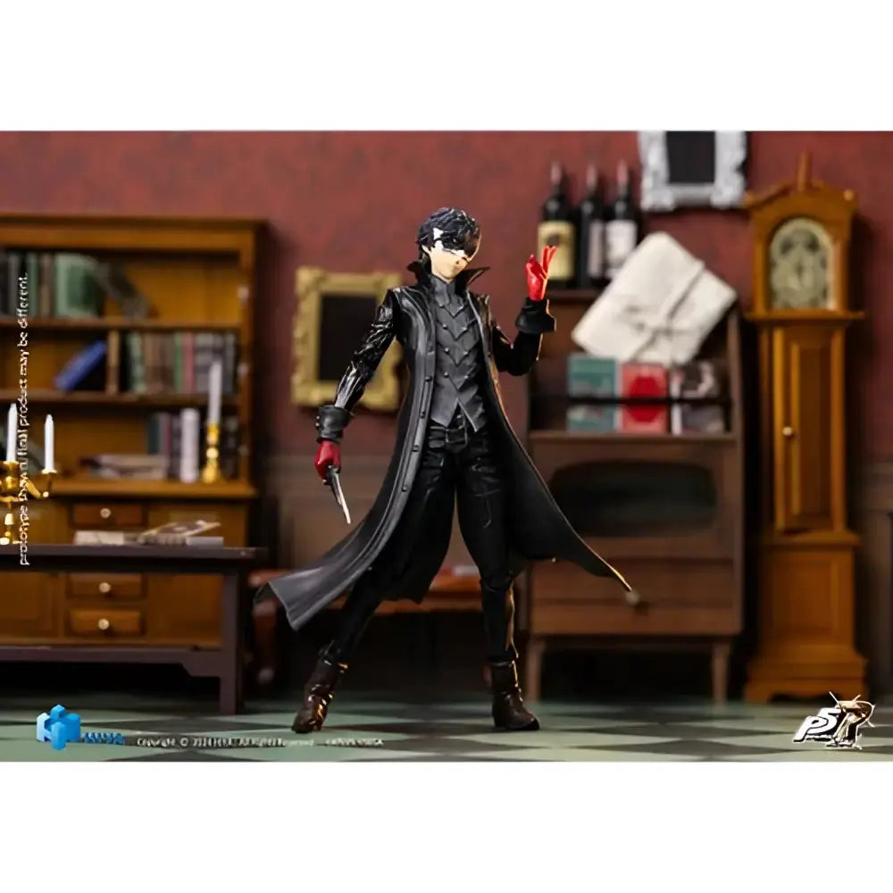 Persona 5 royal joker exquisite basic 1 12 action figure in black leather with red gloves and dagger featuring interchangeable hands