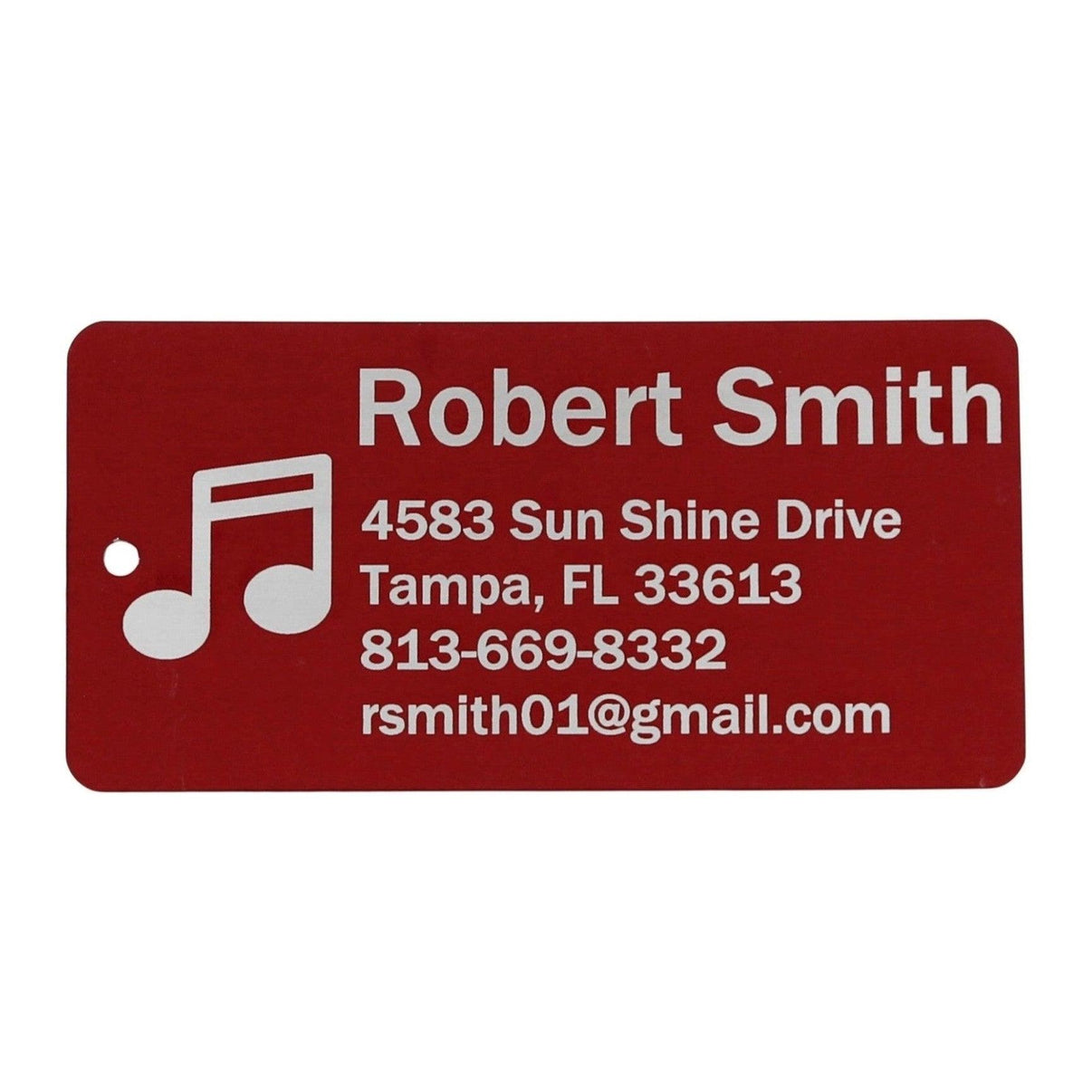 Personalized Aluminum Luggage Tag, Engraved Aluminum Tag - Travel Gift, Bag ID, Custom Images, Logos, Suitcase tag, Backpack tag - Alchemist Cards & Games