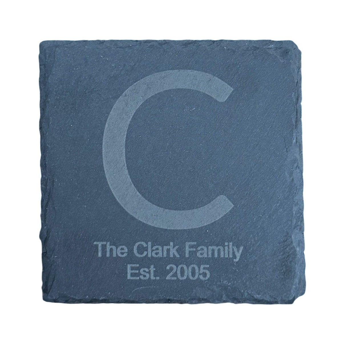 Personalized Engraved Coaster, Slate Drink Coasters, Engraved Table Protection, Unique Gift