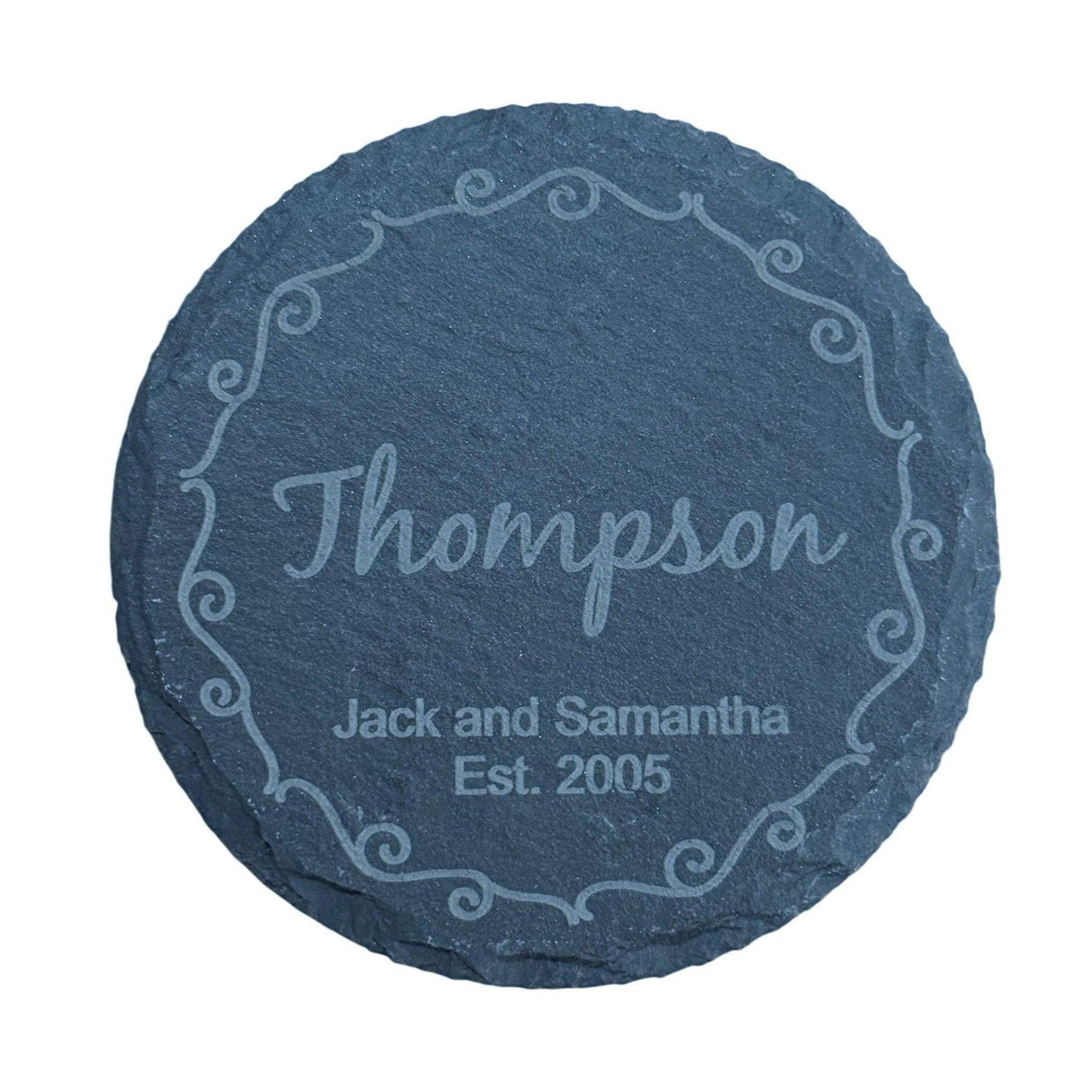 Personalized Engraved Coaster, Slate Drink Coasters, Engraved Table Protection, Unique Gift