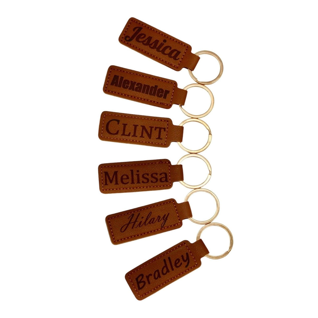 Personalized Leather Keychain, Custom Engraved Key Ring, Customized Key Holder, Unique Key Chain, Handcrafted - Alchemist Cards & Games