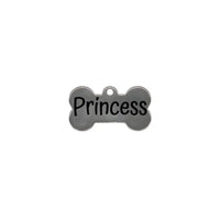 Dog bone shaped tag.