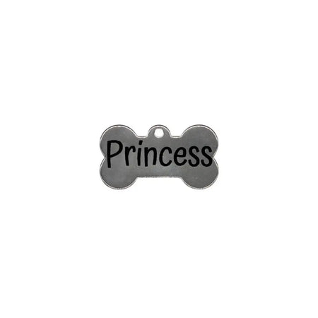 Dog bone shaped tag.