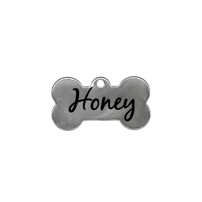 Personalized Stainless Steel Dog Tag, Engraved Pet ID Tag, Custom Deep Engraving, Customized Pet Necklace, Pet Lover Gift - Alchemist Cards & Games