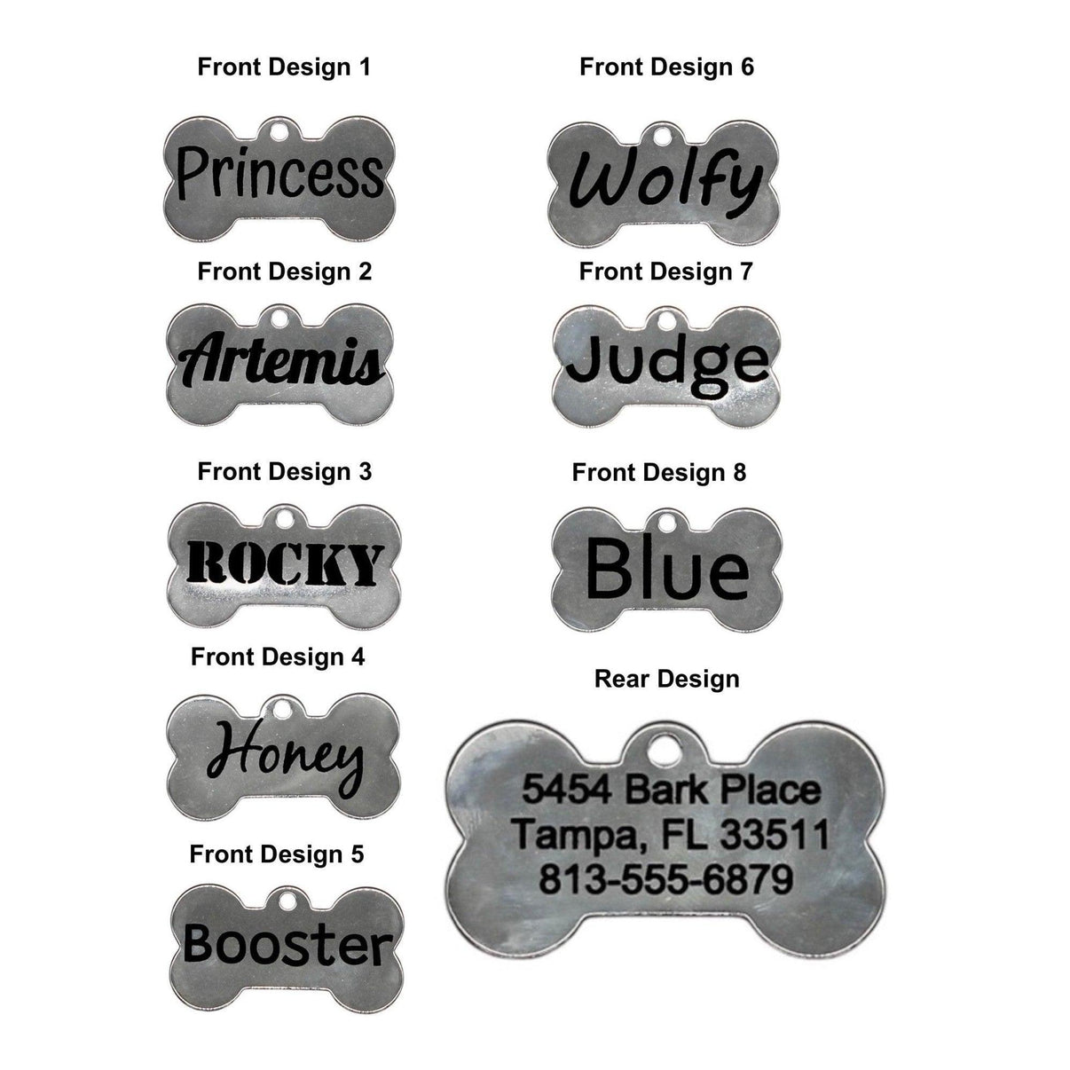 Personalized Stainless Steel Dog Tag, Engraved Pet ID Tag, Custom Deep Engraving, Customized Pet Necklace, Pet Lover Gift - Alchemist Cards & Games