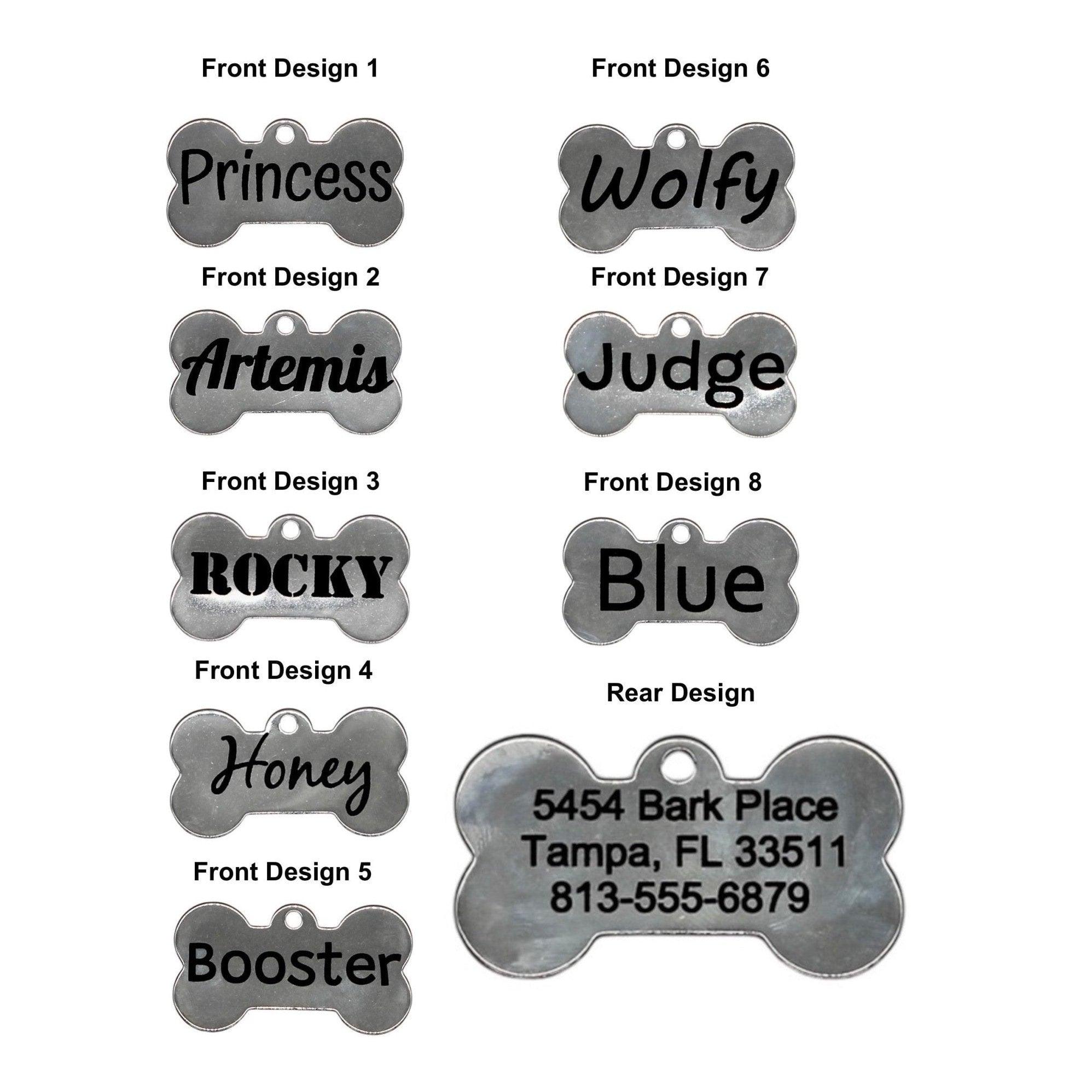 Personalized Stainless Steel Dog Tag, Engraved Pet ID Tag, Custom Deep Engraving, Customized Pet Necklace, Pet Lover Gift - Alchemist Cards & Games