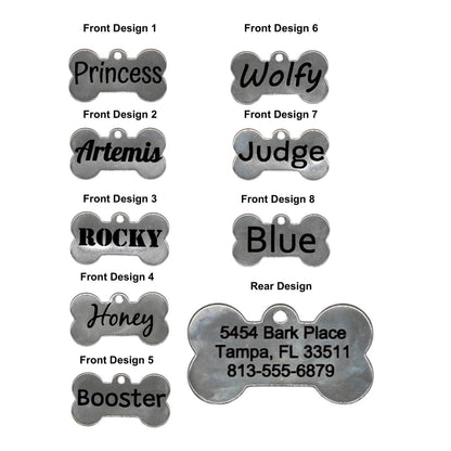 Personalized Stainless Steel Dog Tag, Engraved Pet ID Tag, Custom Deep Engraving, Customized Pet Necklace, Pet Lover Gift - Alchemist Cards & Games
