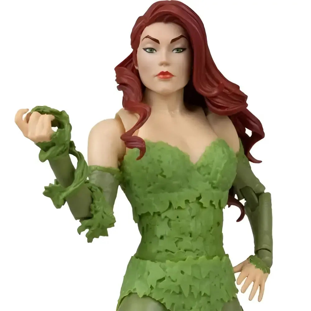 Poison Ivy DC Classic action figure featuring green vine costume red hair and detailed facial sculpt in dynamic pose
