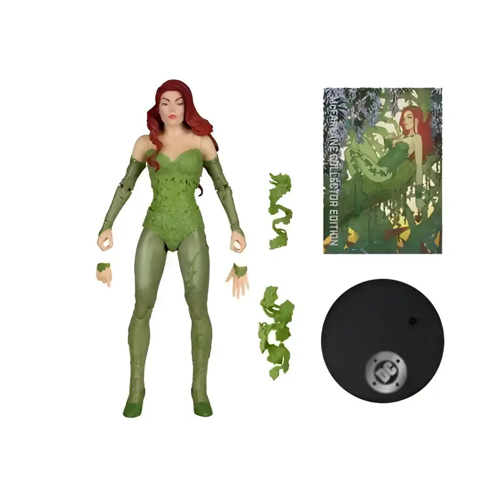 Poison ivy dc classic action figure with vine-textured green bodysuit and long red hair by mcfarlane collectibles