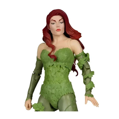 Poison ivy dc classic 7-inch action figure with green vine texture red hair and olive-green armored limbs by mcfarlane