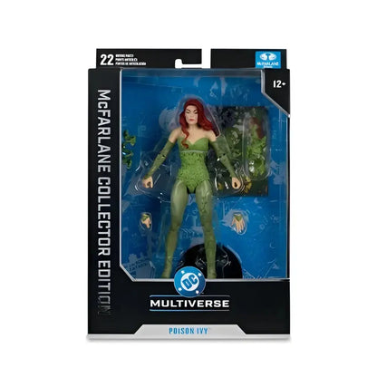 Poison ivy dc classic 7-inch action figure in green vine-covered design displayed in mcfarlane collector edition packaging