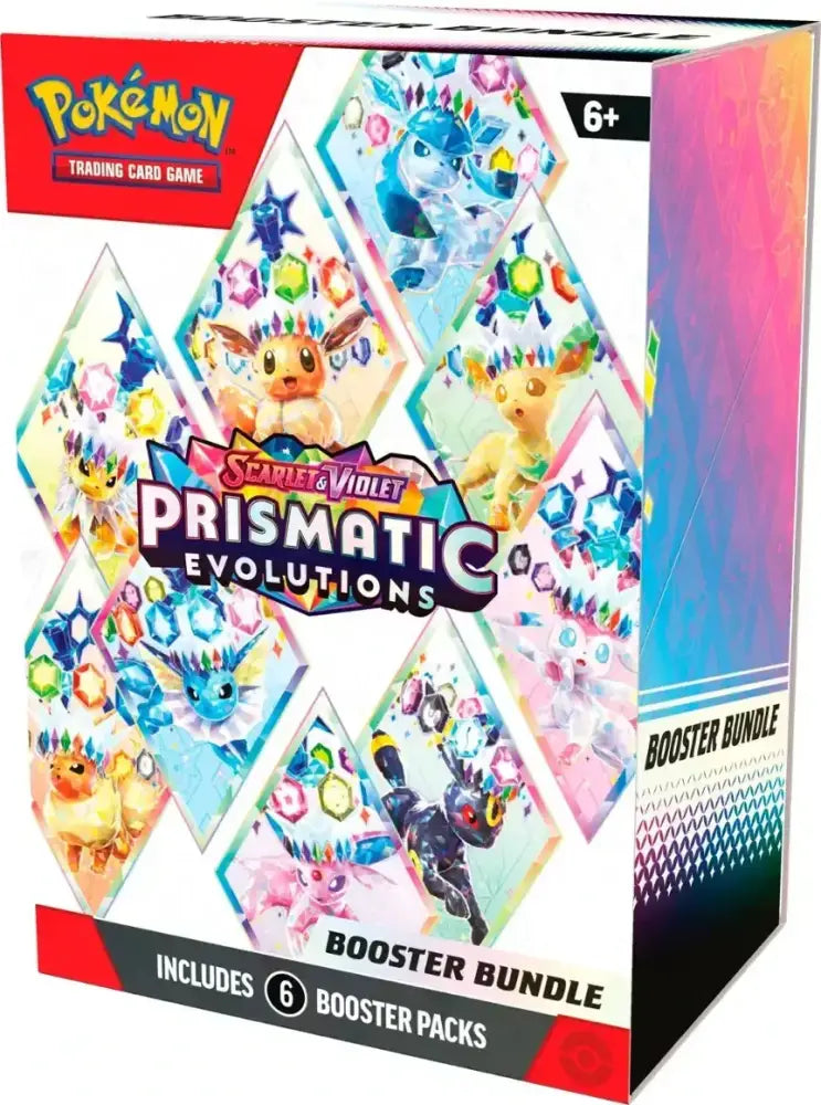 Pokémon Scarlet & Violet Prismatic Evolutions booster bundle.