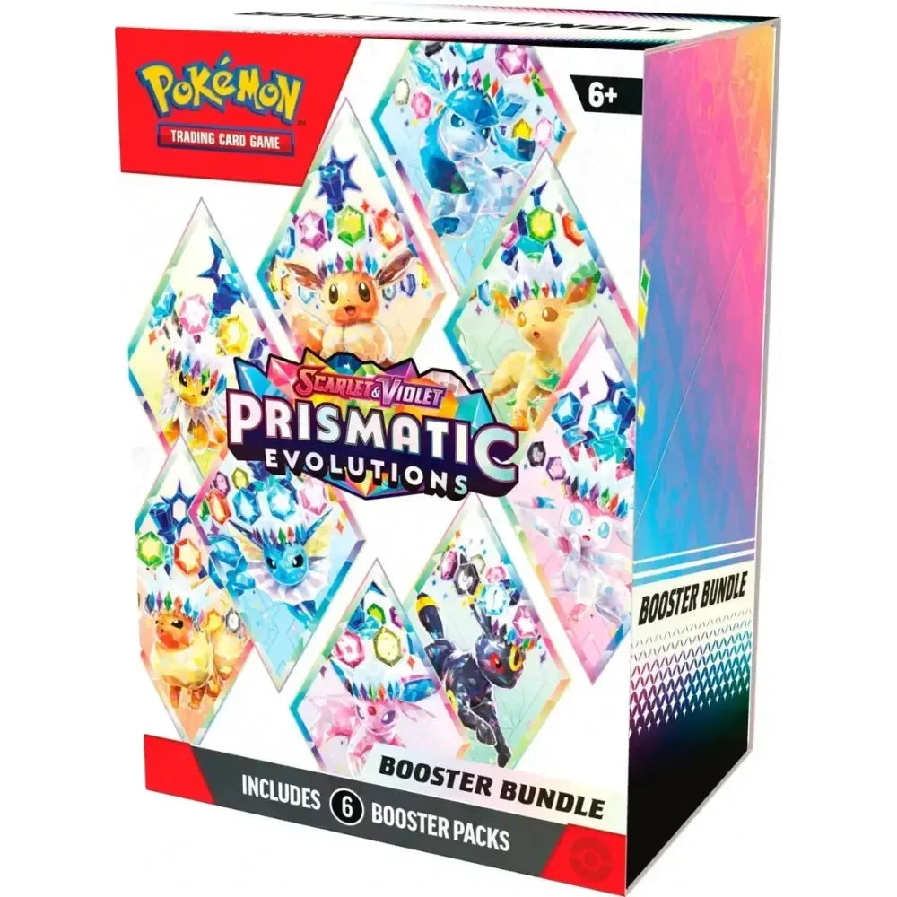 Pokémon Scarlet & Violet Prismatic Evolutions booster bundle.