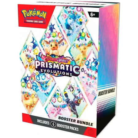 Pokémon Scarlet & Violet Prismatic Evolutions booster bundle.