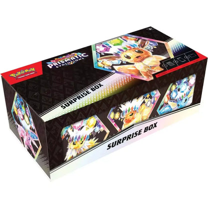 Pokémon Prismatic Evolutions Surprise Box.