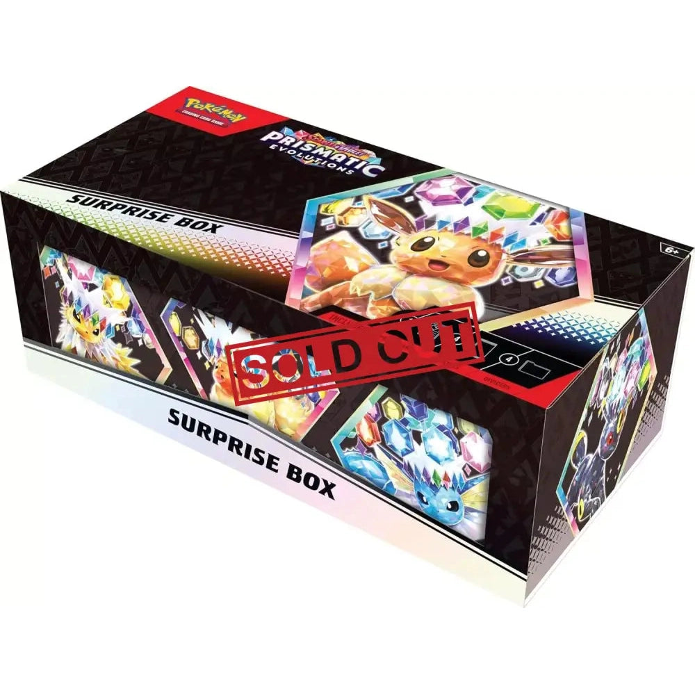 Pokémon Prismatic Evolutions Surprise Box.