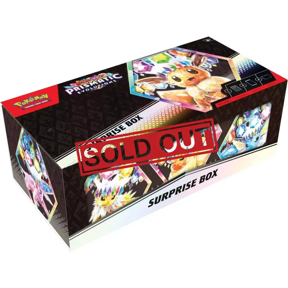 Pokémon Prismatic Evolutions Surprise Box.
