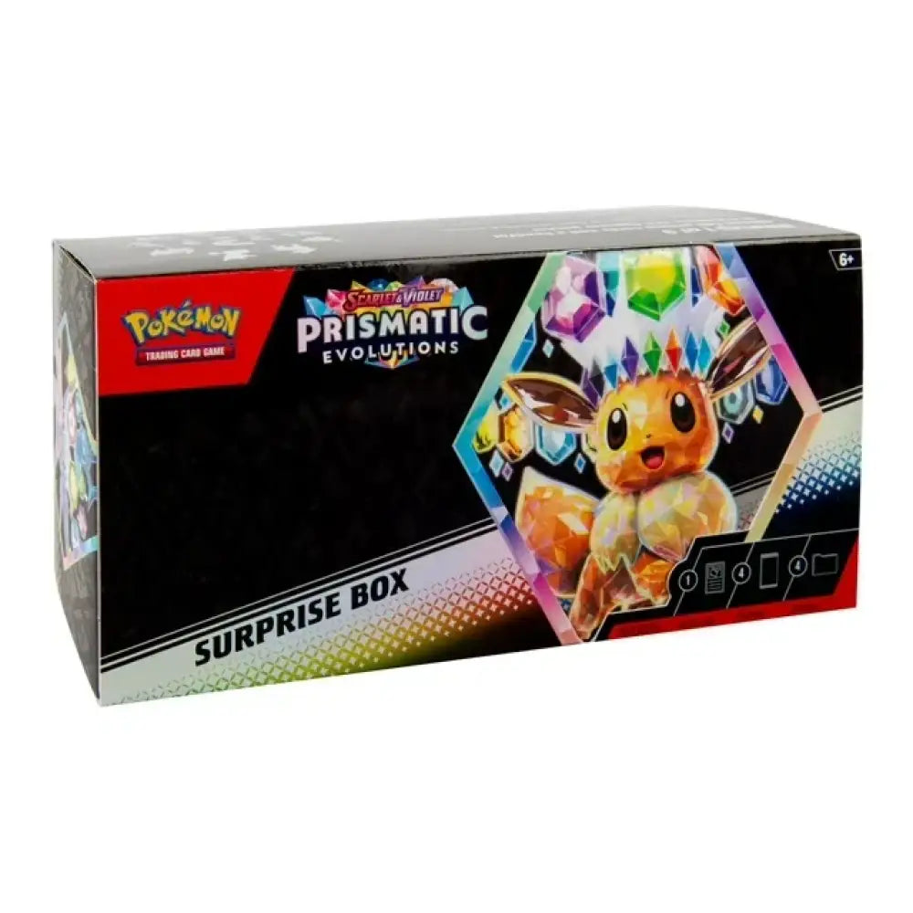 Pokémon Prismatic Evolutions surprise box.